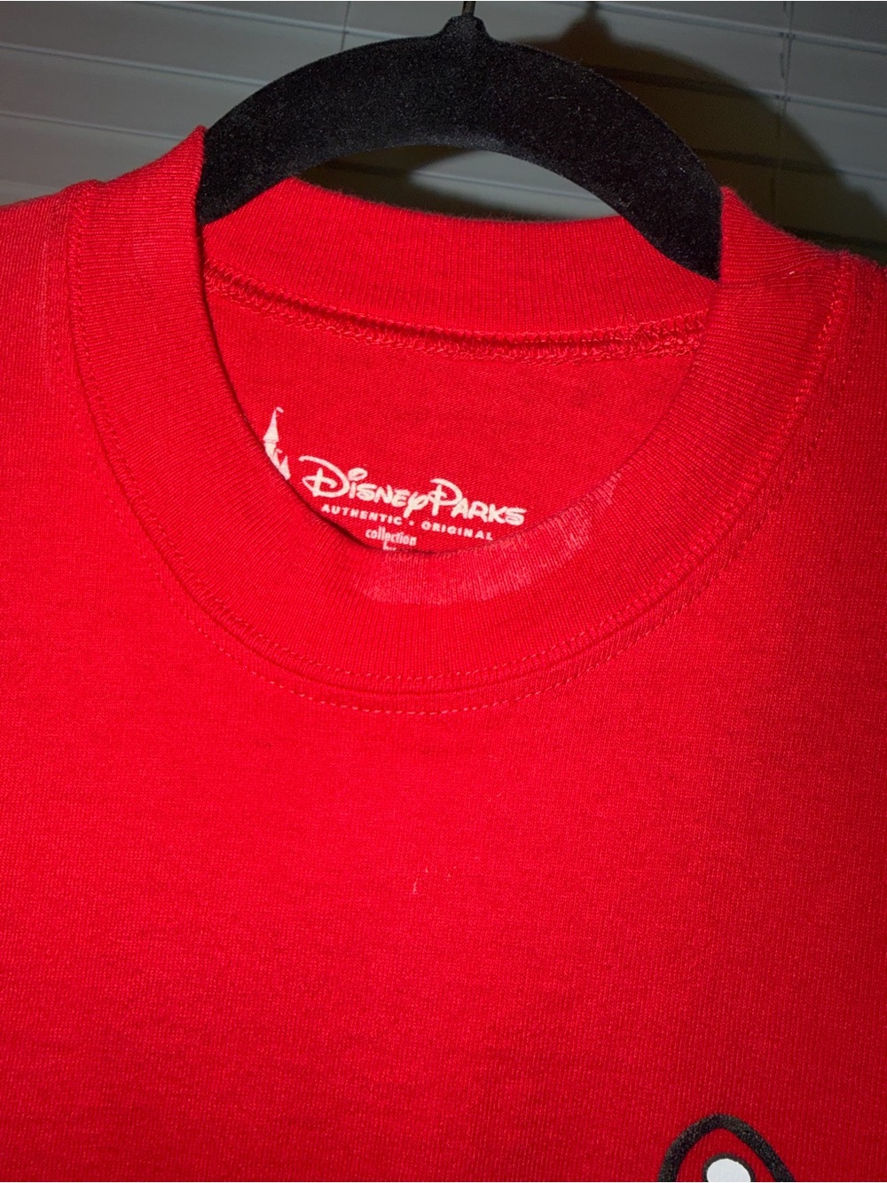 Disney Red Polka Dot Mini Mouse Long Sleeve Top with Bow Patch - Picture 4 of 4